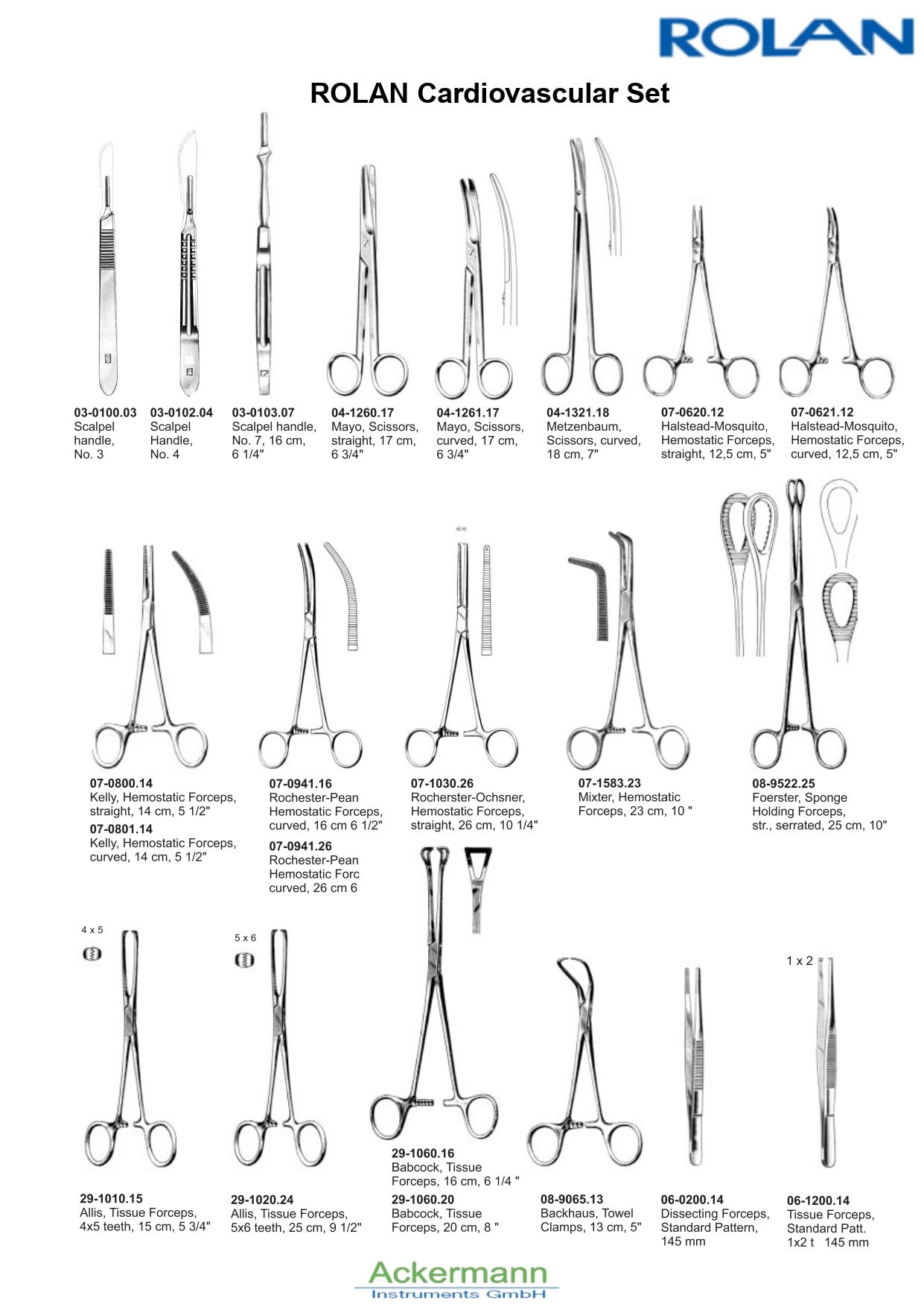 ROLAN Cardiovascular Set