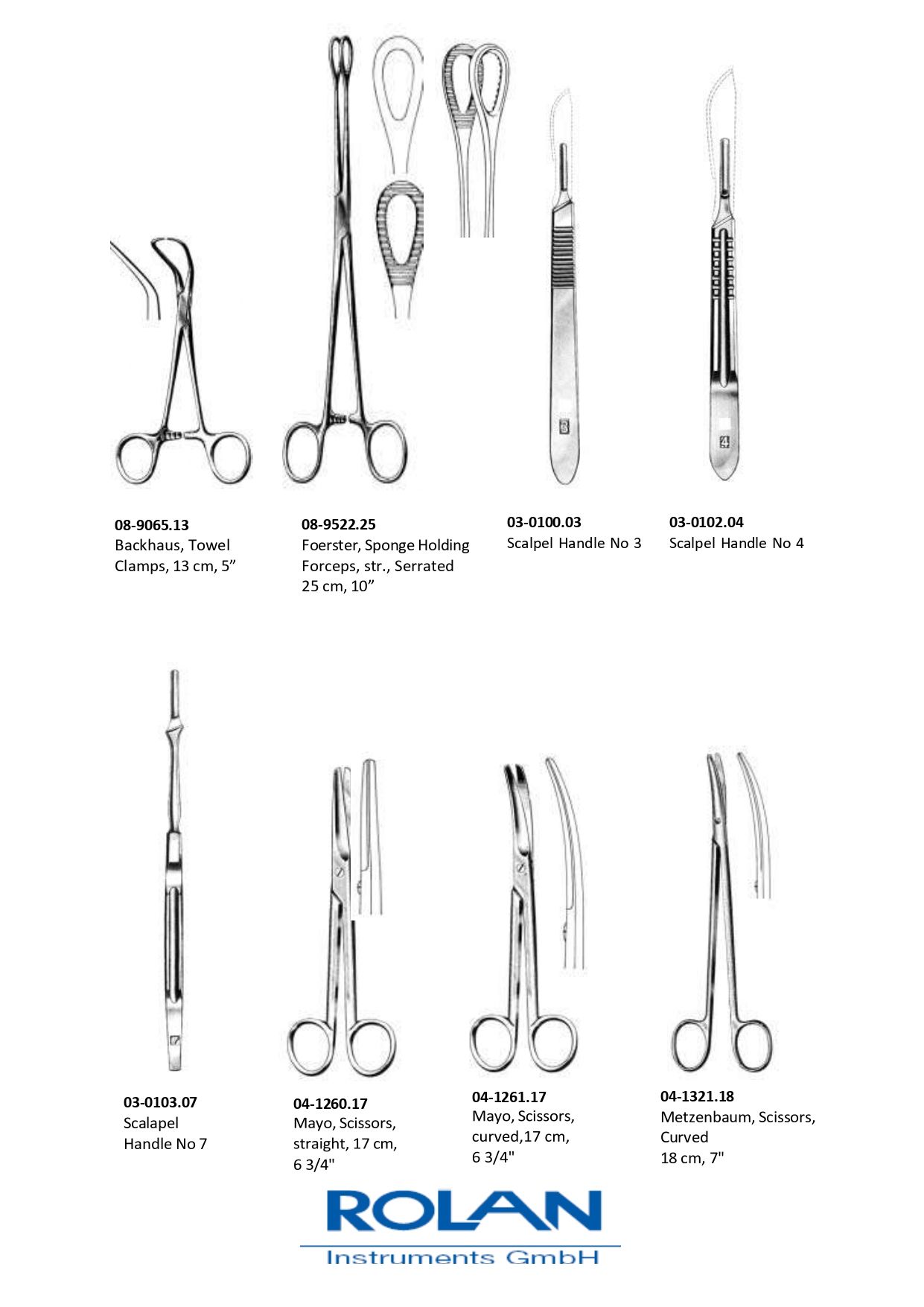 ROLAN Mayor Surgery/Laparatomy Set